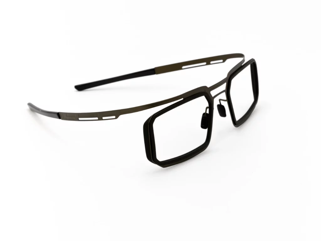 lunette originale homme Acrux 1952 vert de pin, cercles 3D kaki