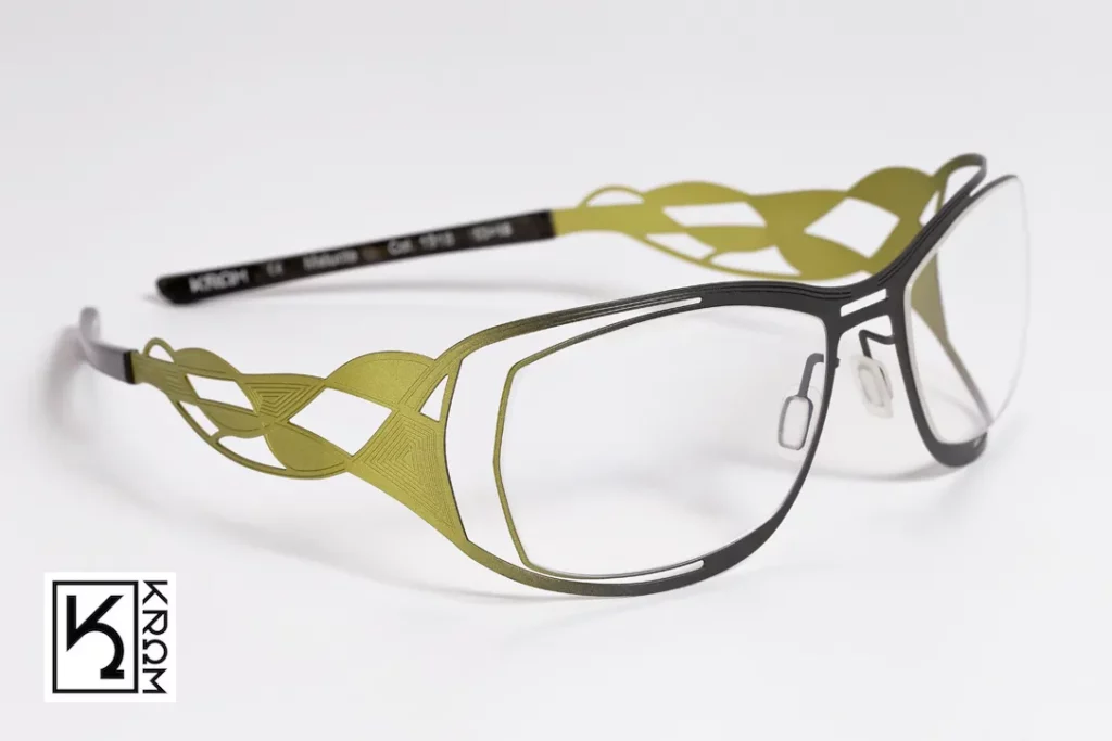 lunette unique artisanale Melucta 1918 vert dégradé anis
