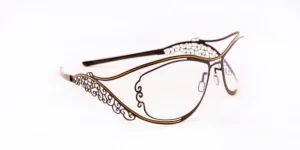 monture originale femme Evangeline 868 noir liseré or