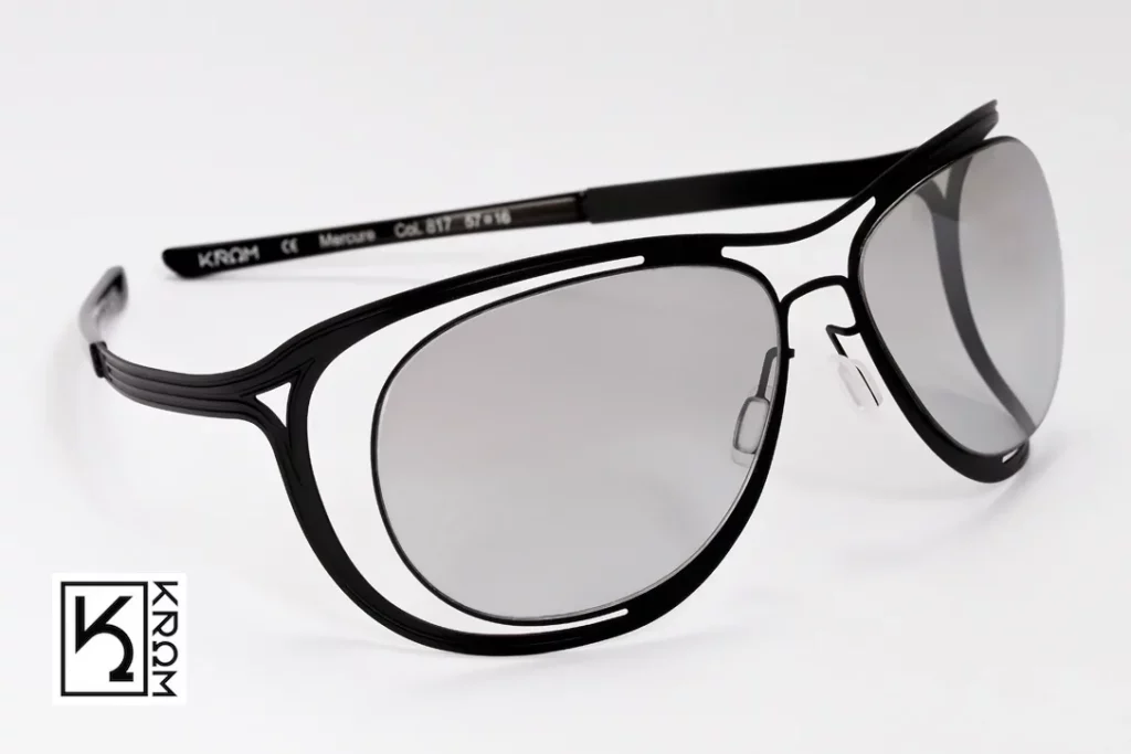 Monture solaire homme tendance Mercure 817 noir mat