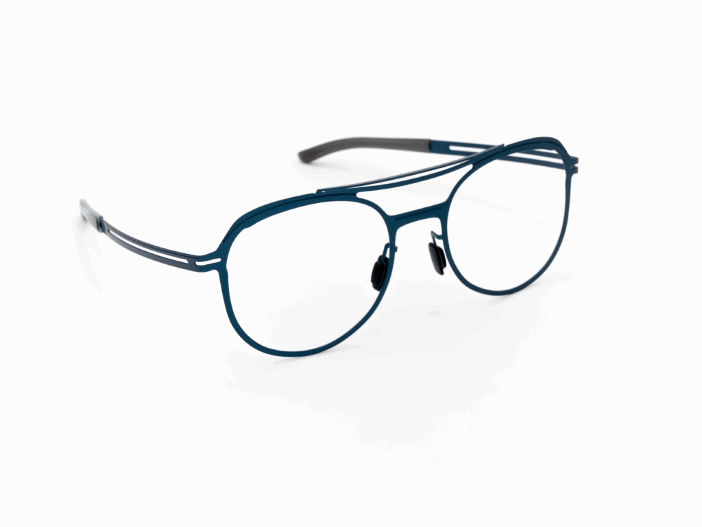 Lunette homme légère originale Mono 62 1951 Bleu colonial