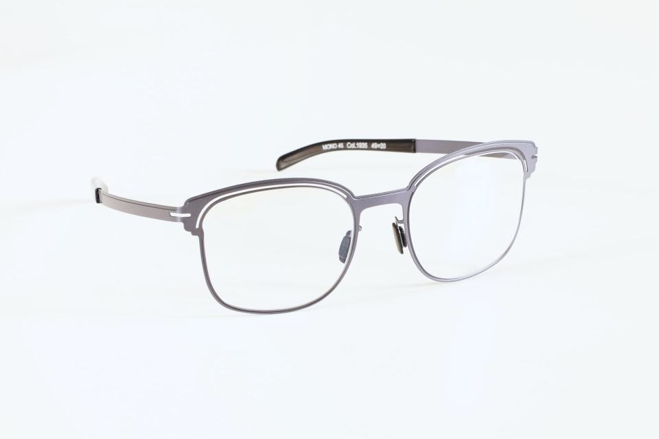 Monture homme française confortable Mono 45 1935 Bleu gris